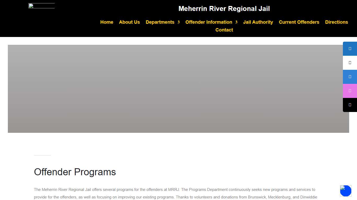 Programs Meherrin River Regional Jail